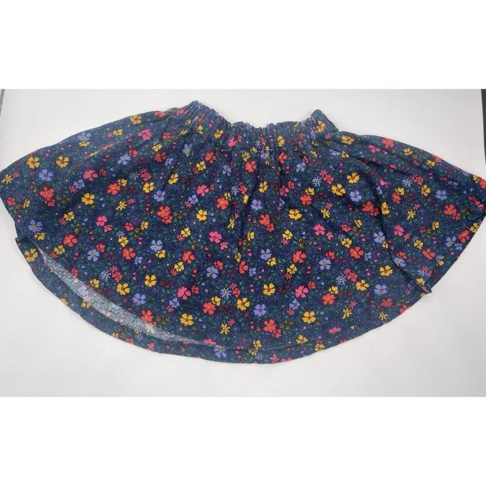 Old Navy Skirt Girls‎ Toddler Size 2t Floral Blue Pink Yellow